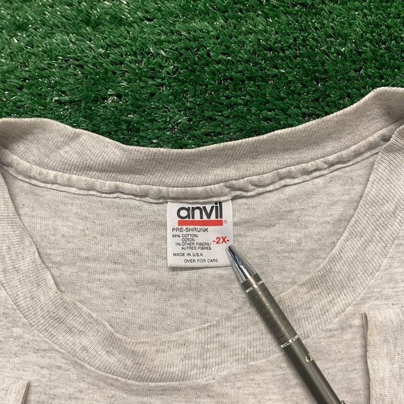 Vintage 90s Don Quixote Book Quote Grunge Single Stitch Tee - Picture 7 of 11